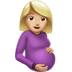 🤰🏼 pregnant woman: medium-light skin tone display on Apple